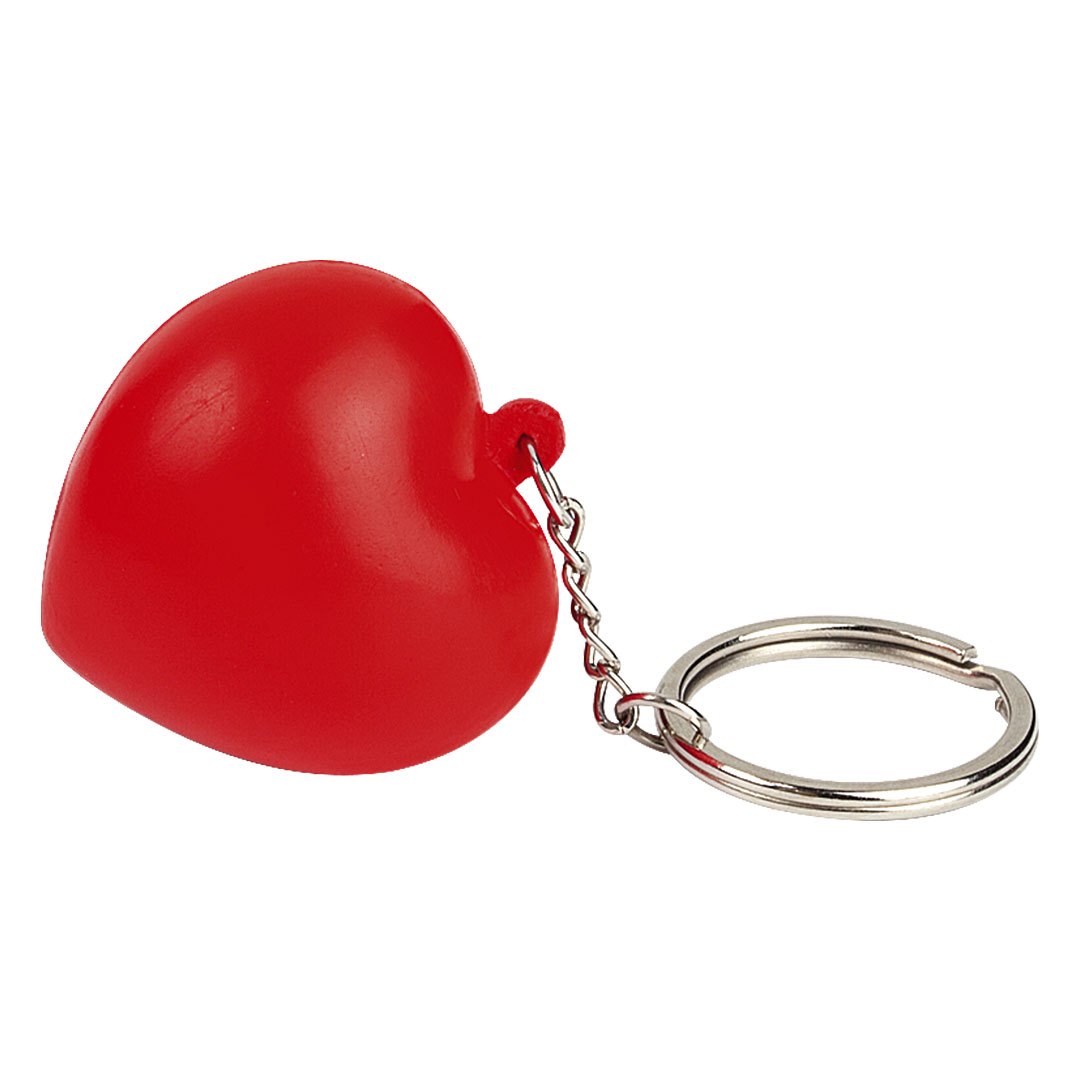 HEART MINI, privezak za ključeve sa antistres proizvodom, crveni