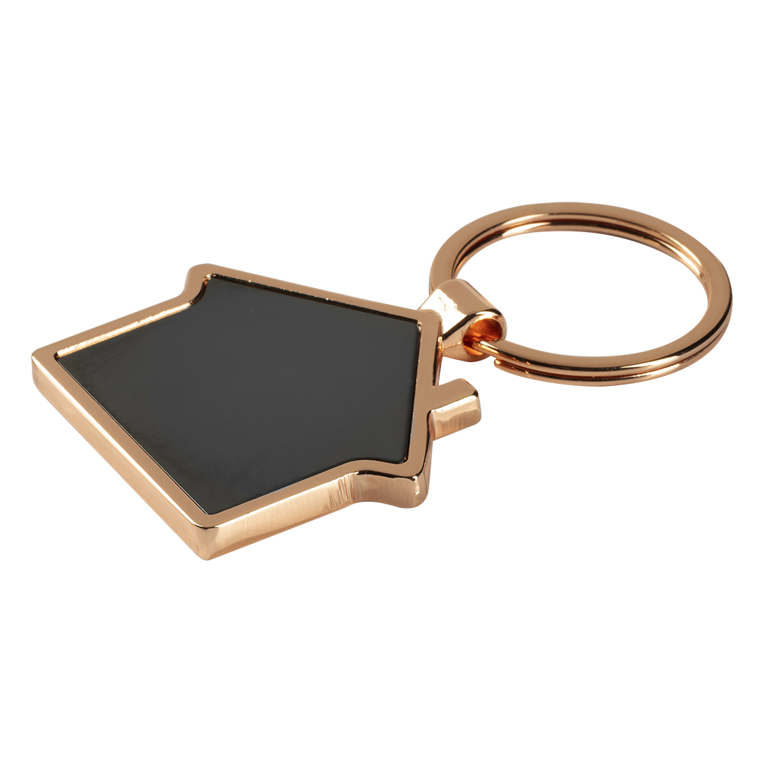 HOUSE ROSE GOLD, privezak za ključeve, roze zlatni