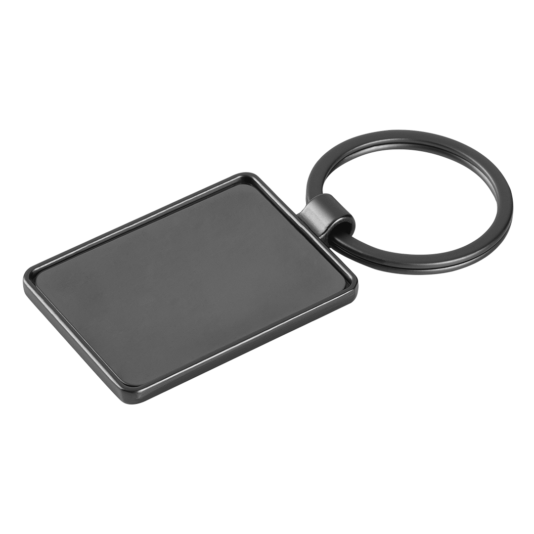 NOIR R, metalni privezak za ključeve, tamno metalni