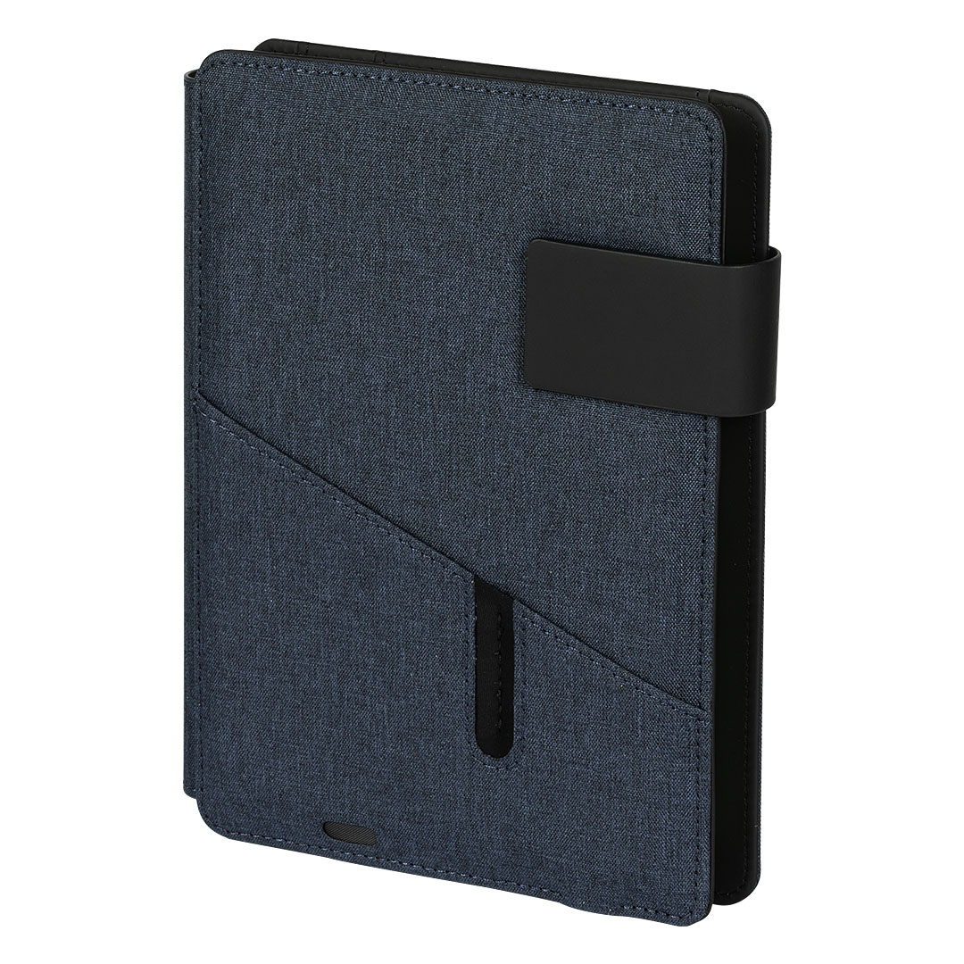 POWER NOTE, portfolio sa notesom a5 i pomoćnom baterijom, 5.000 mah, plavi