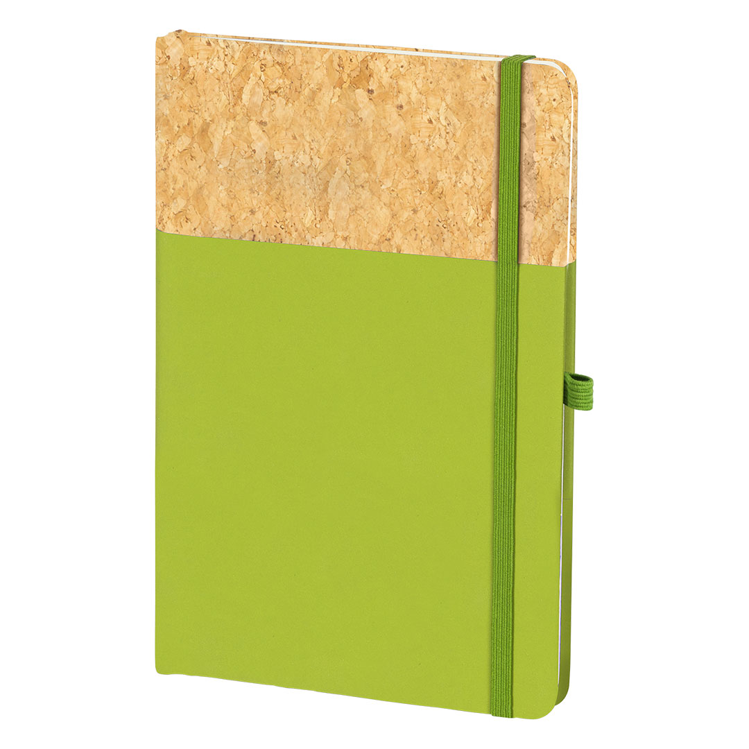 NOTE CORK, notes a5, svetlo zeleni