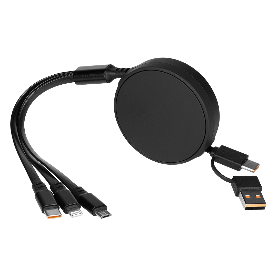 ONES 6IN1, usb type-c kabl za punjenje i prenos podataka, 6 u 1, crni