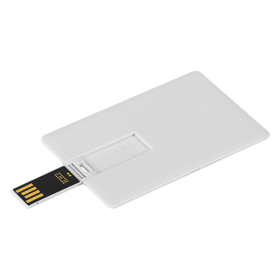 CREDIT CARD, usb flash memorija, beli, 16GB