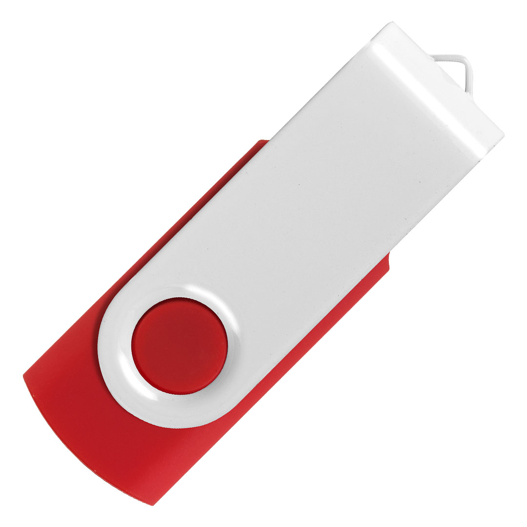 SMART WHITE, usb flash memorija, crveni, 16GB