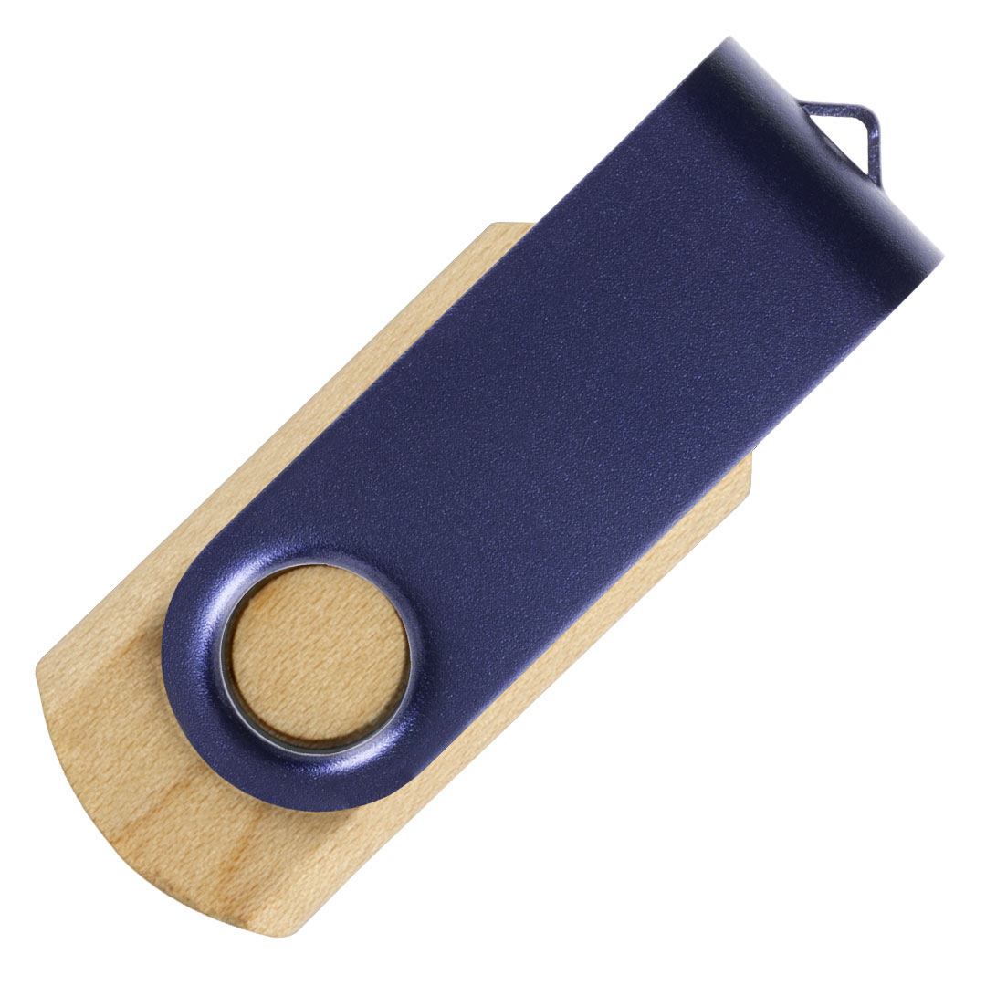 SMART WOOD, usb flash memorija, plava, 32GB