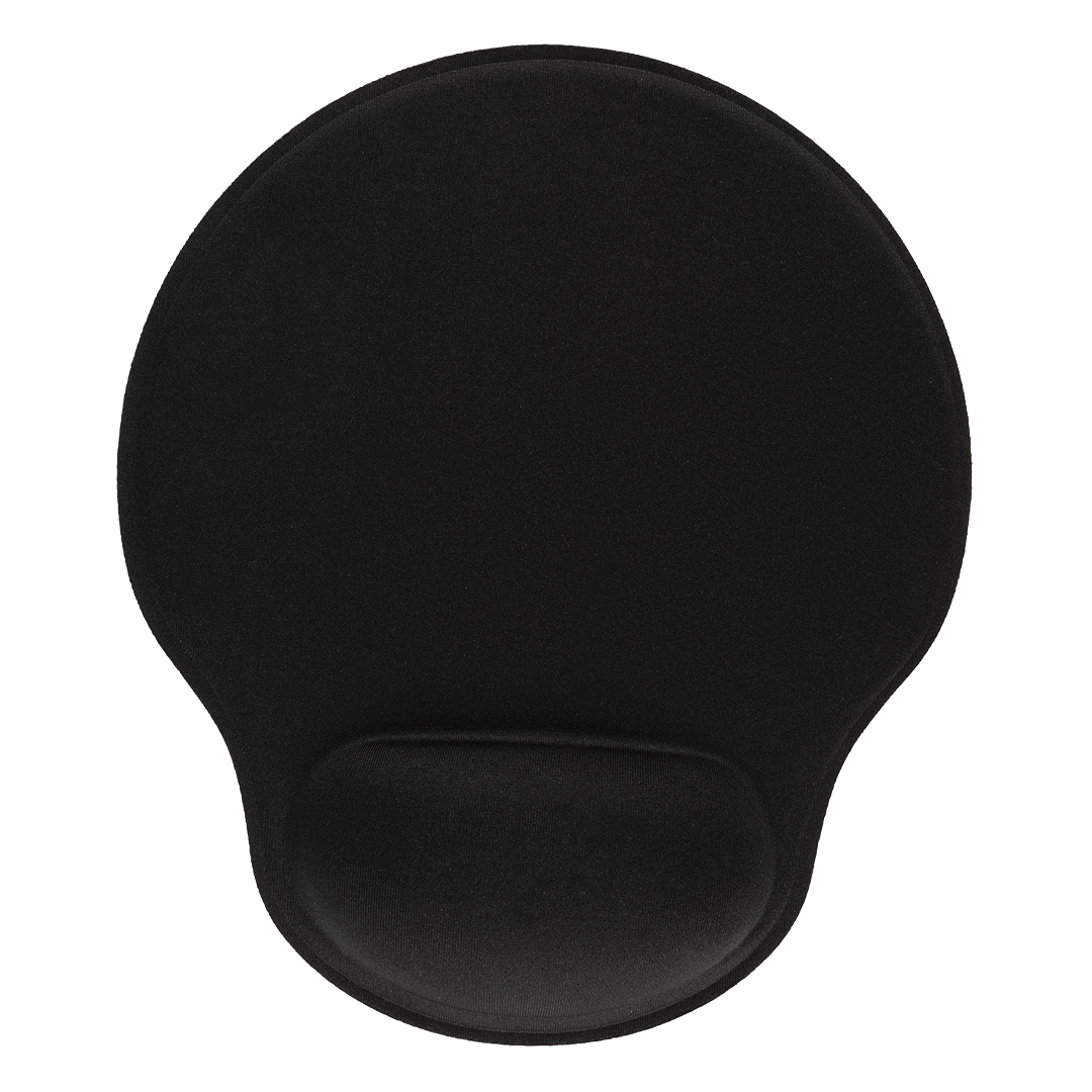 ROUND PAD, podloga za kompjuterskog miša, crna