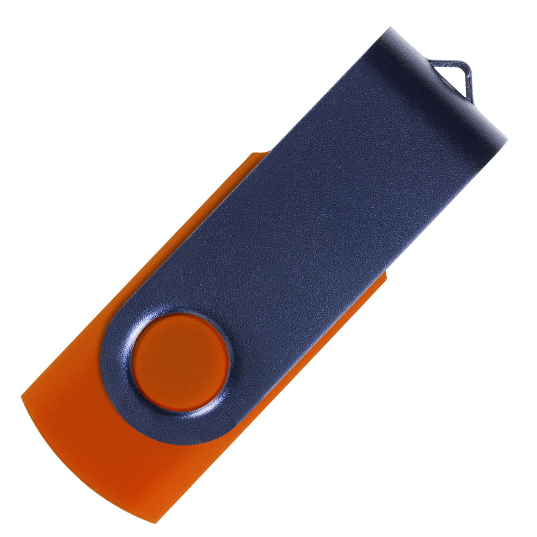 SMART NAVY BLUE, usb flash memorija, narandžasti, 64GB