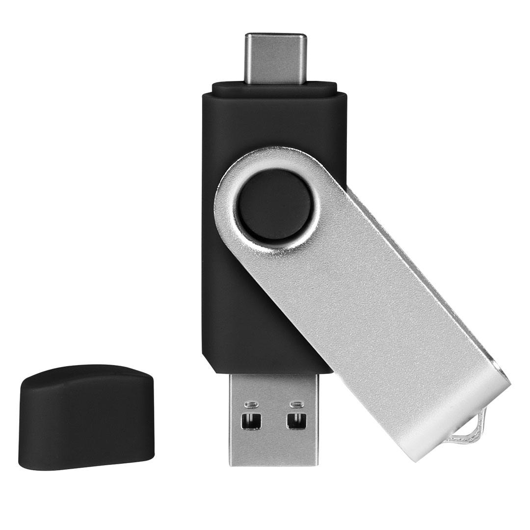 SMART C SILVER, usb flash memorija, crni, 64GB