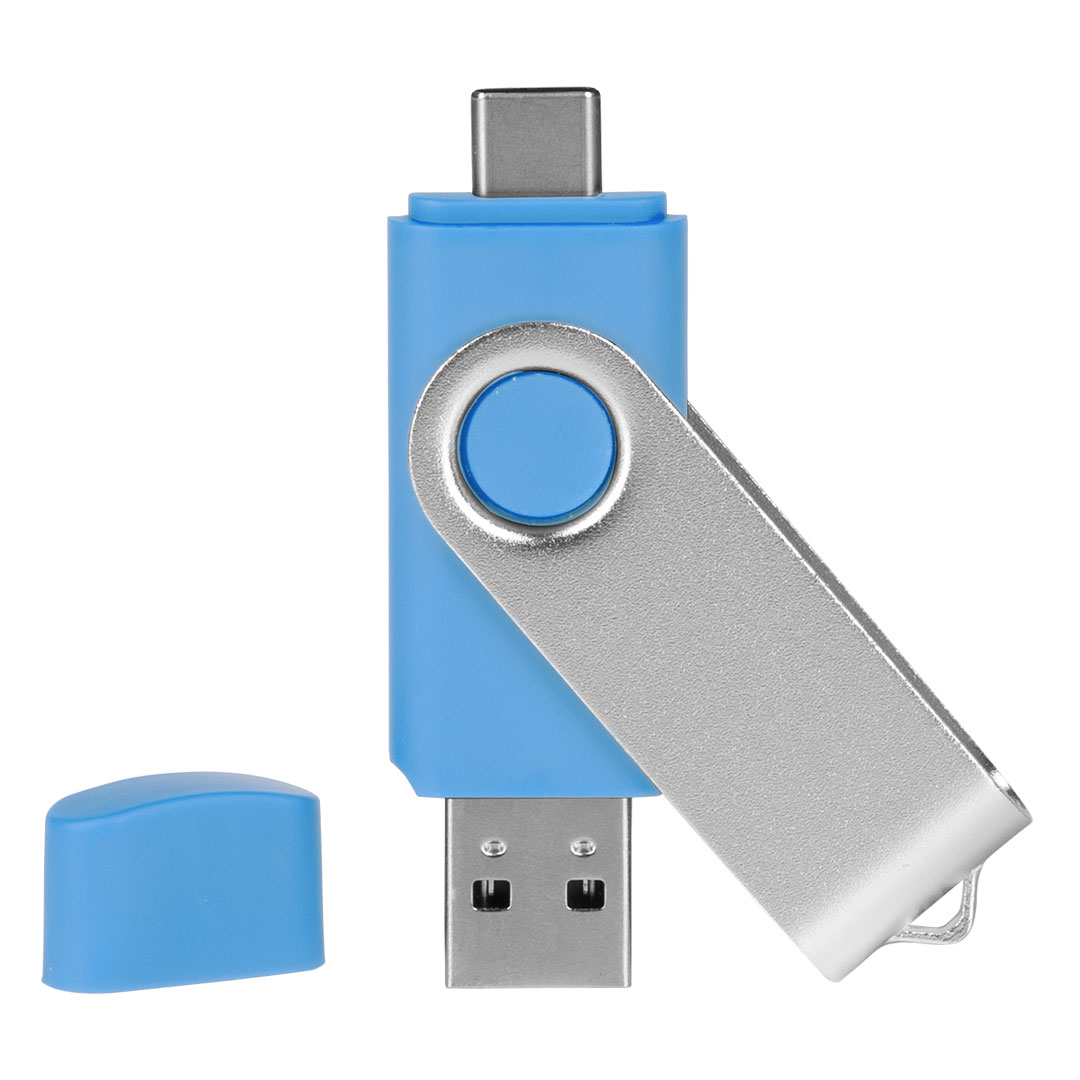 SMART C SILVER 3.0, usb flash memorija, svetlo plavi, 64GB