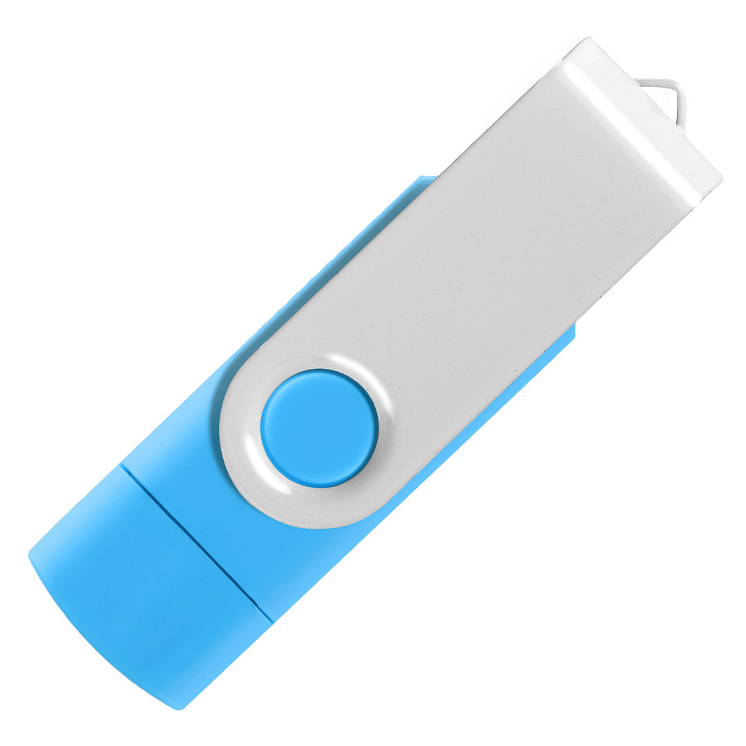 SMART C WHITE, usb flash memorija, svetlo plavi, 32GB