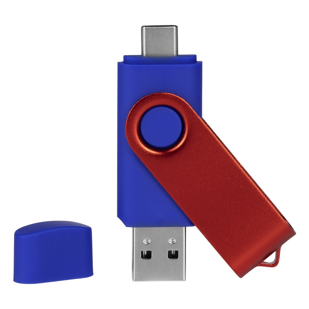 SMART C RED, usb flash memorija, rojal plavi, 64GB