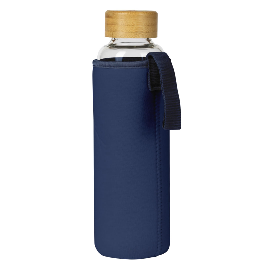 ICE, boca za vodu sa neopren navlakom, 600 ml, plava