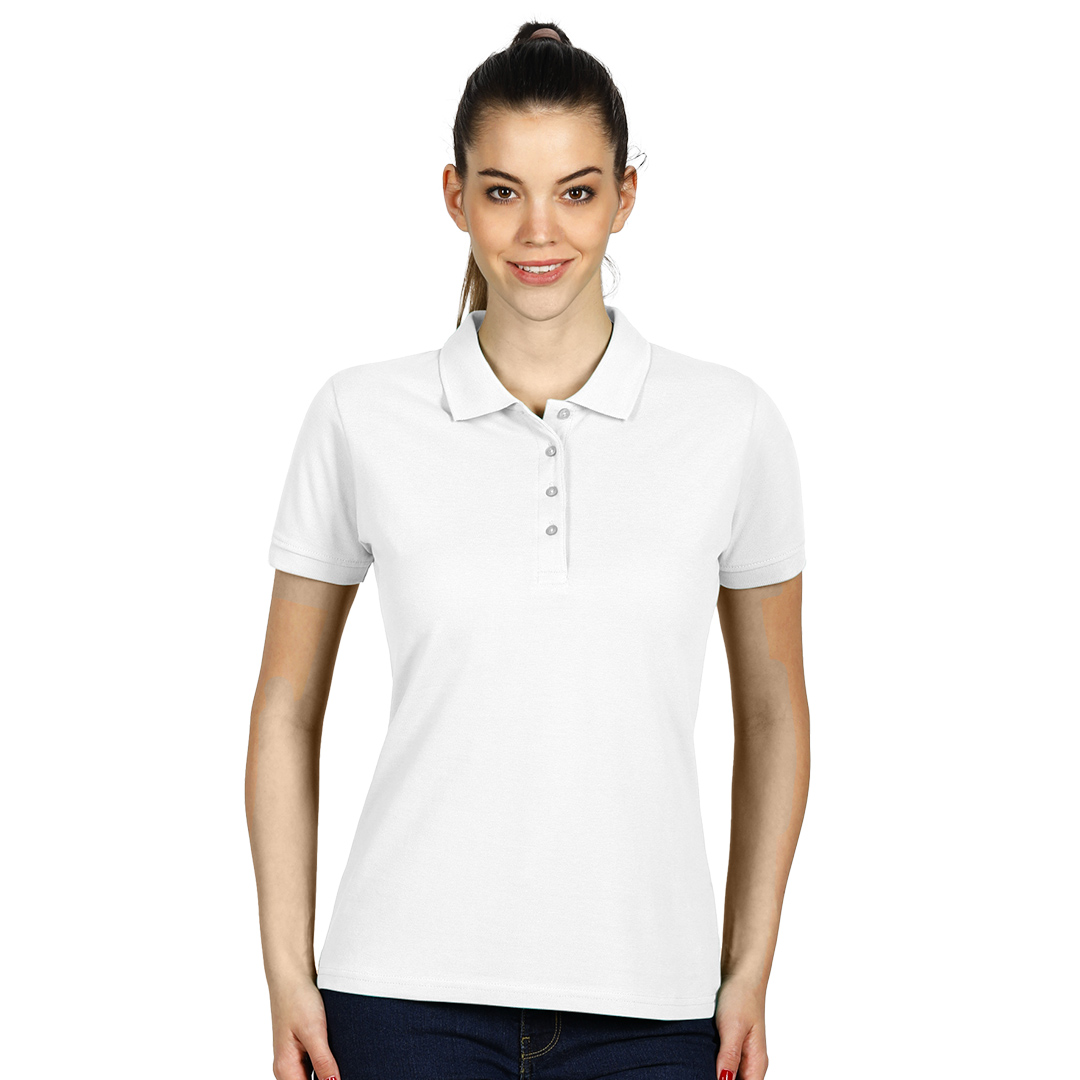 TOP GUN LADY, ženska polo majica, 210 g/m2, bela