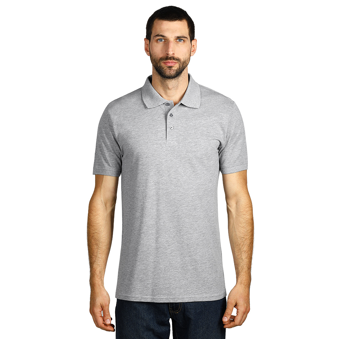 AZZURRO II, polo majica, 180 g/m2, pepeljasta