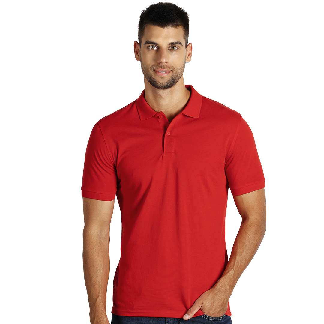 GO GREEN, polo majica, 180 g/m2, crvena