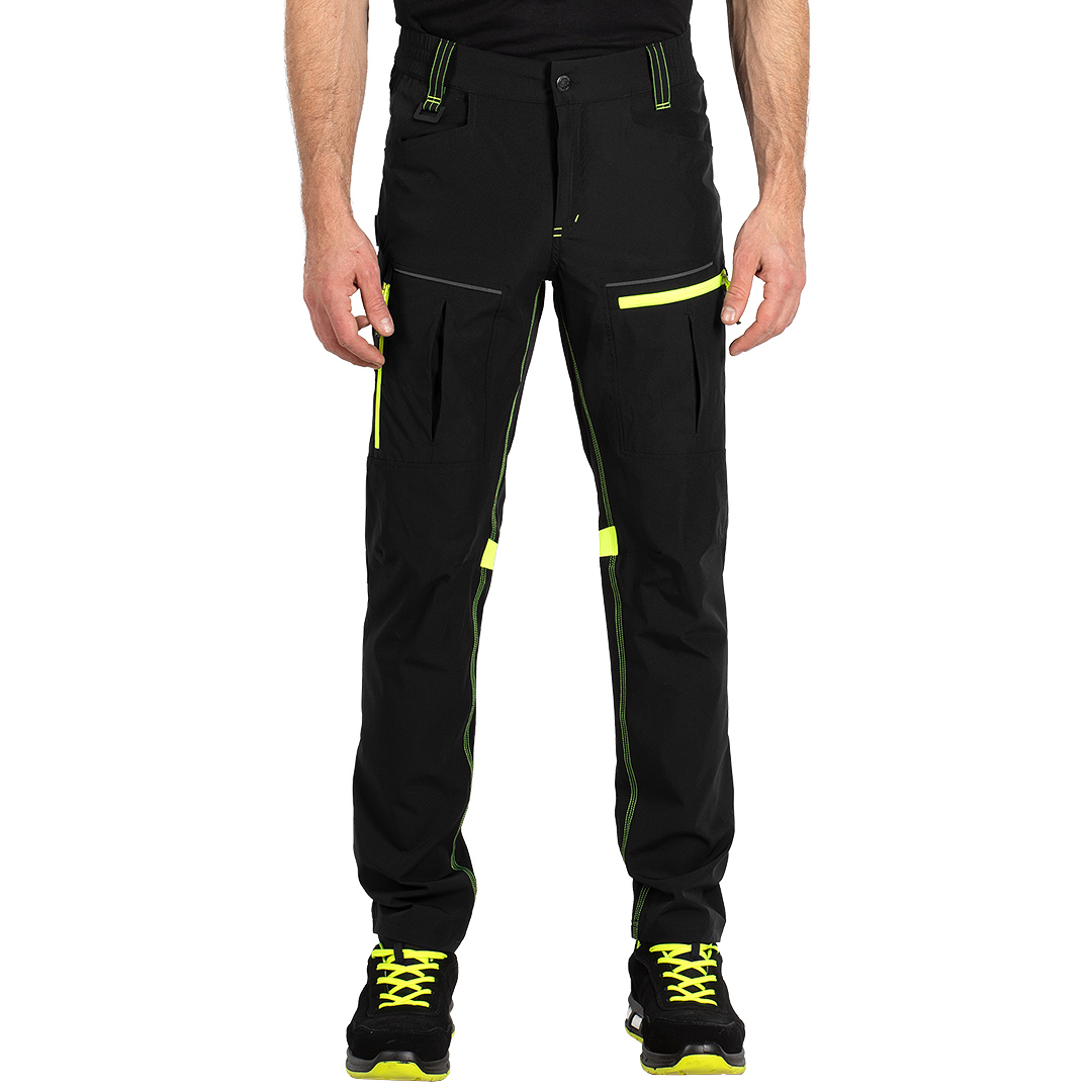 PANTHER PANTS S, servisne radne pantalone sa elastinom, neon žuta