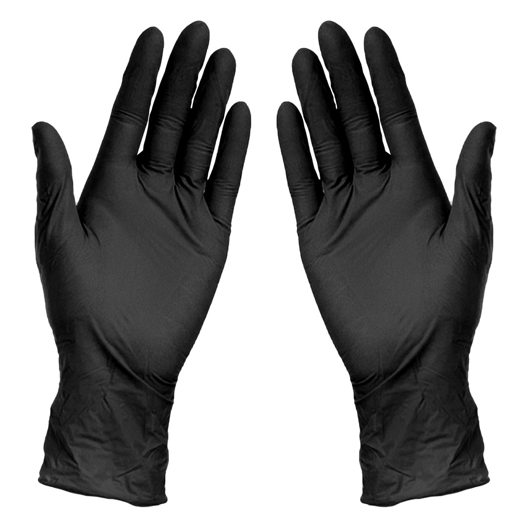 NITRILE GLOVES, nitrilne jednokratne rukavice, 100 kom, crne