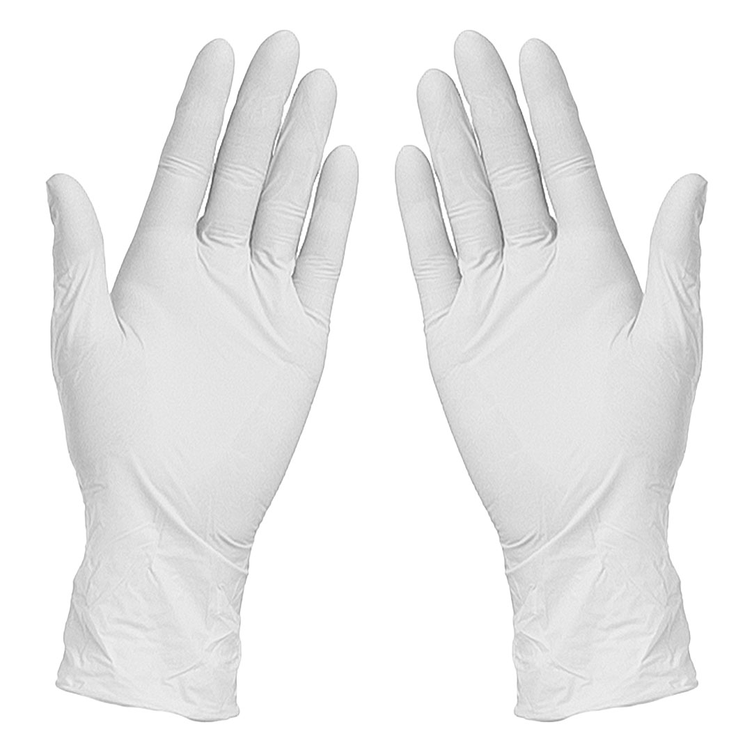 NITRILE GLOVES, nitrilne jednokratne rukavice, 100 kom, bele
