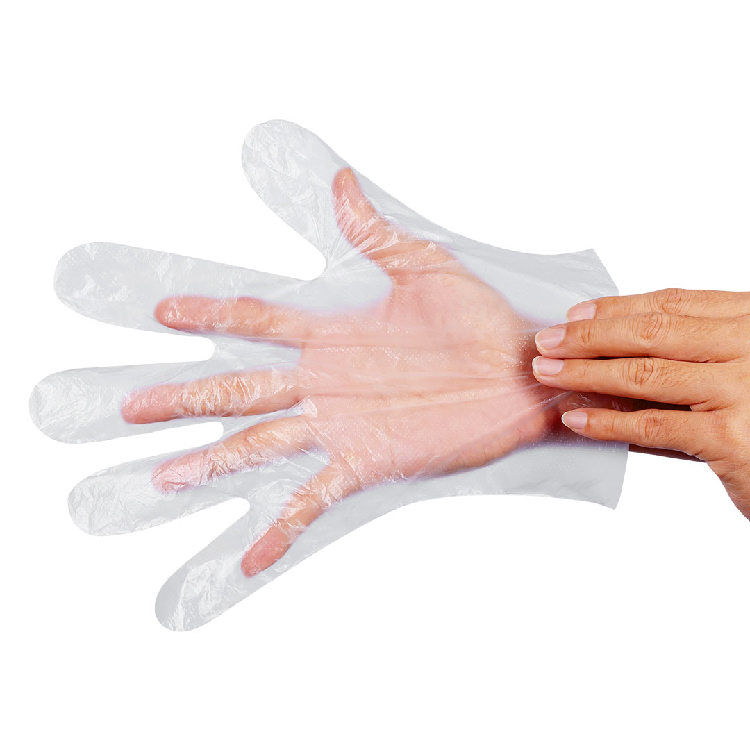 PE GLOVES, polietilenske rukavice za jednokratnu upotrebu, 100 kom, transparentne